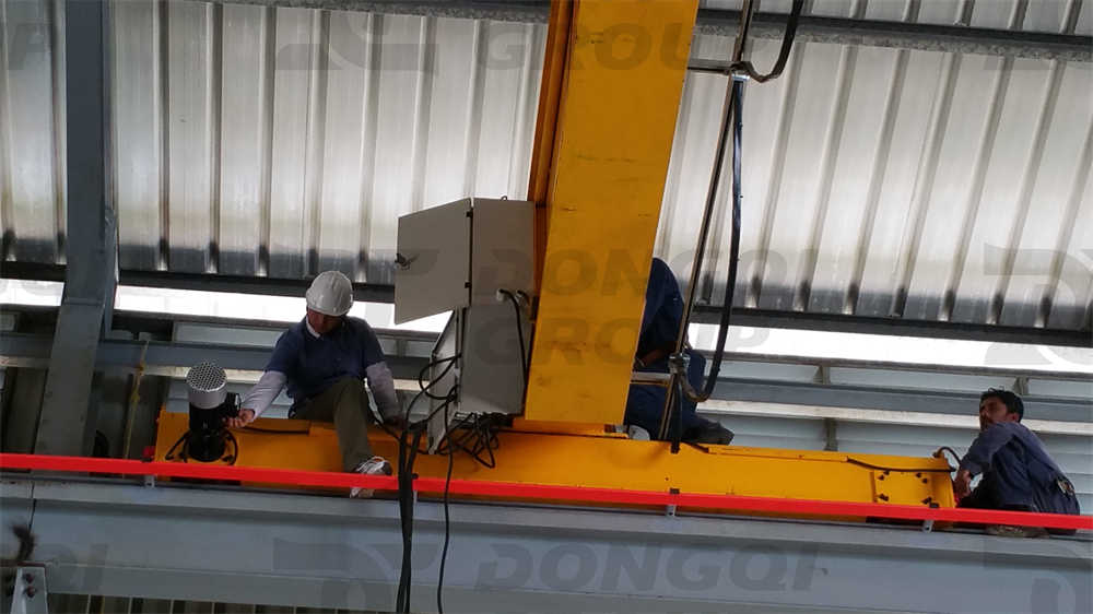 Installation process of HD type 5-ton single beam overhead crane