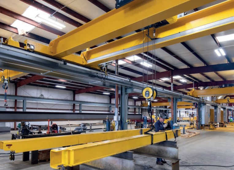 Crane supplier purchases low-headroom cranes to expand factory production capacity