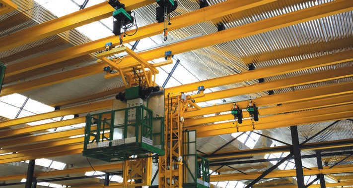 Overhead crane memainkan peran kunci dalam pemeliharaan komponen kereta api