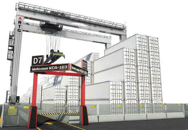 A terminal in Indonesia purchases RTG crane to improve terminal automation level