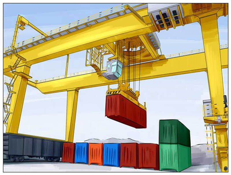 Analysis of the impact of rubber tire gantry crane configuration and selection on container terminal efficiency and cost