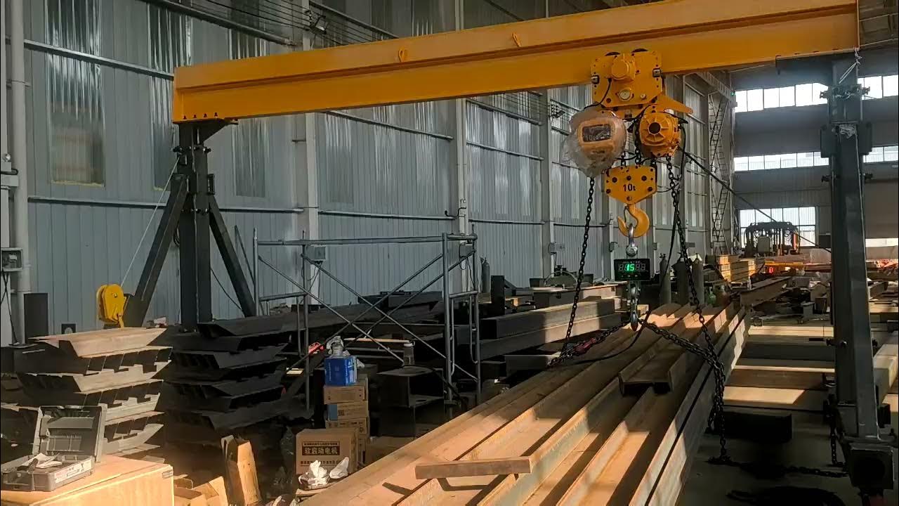 Dongqi Crane memasok 2 unit derek gantry portabel (PT3-10) ke sebuah pabrik U.S. Steel